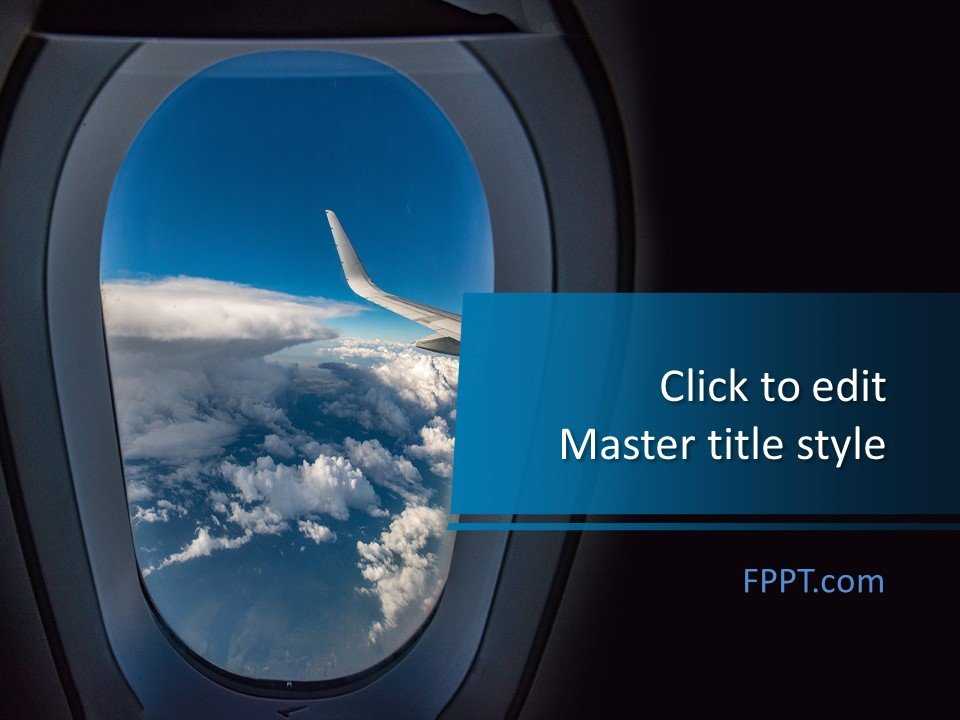 Airplane Window PowerPoint Template
