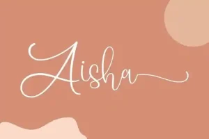 Aisha Calligraphy Font