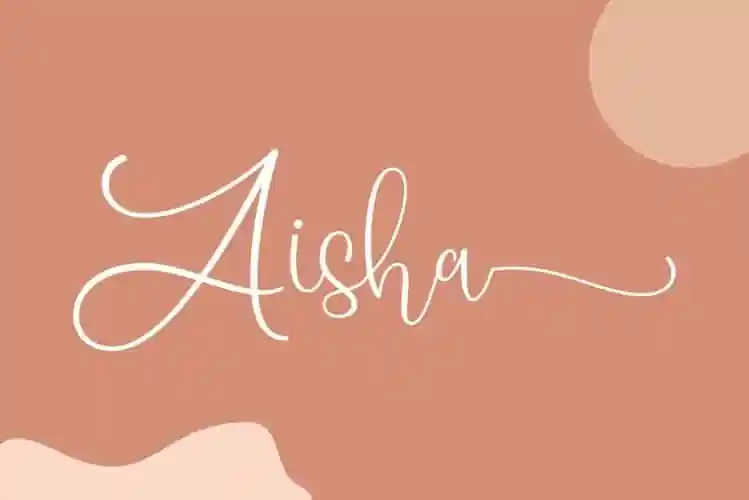 Aisha Calligraphy Font