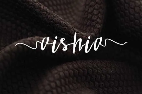 Aishia Script Font