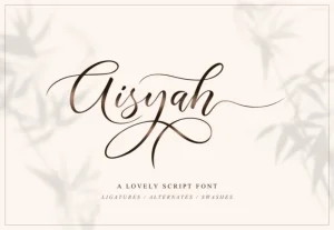Aisyah Script Font