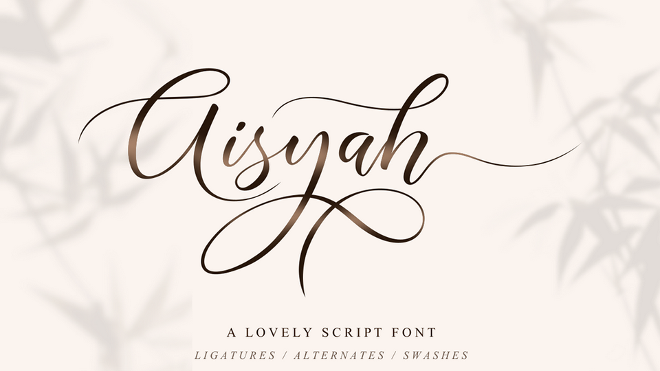 Aisyah Script Font › Fontesk