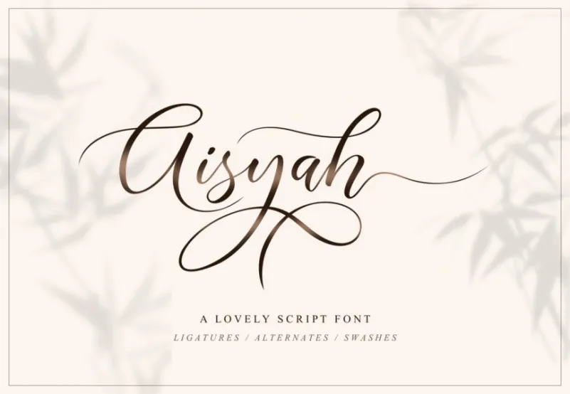 Aisyah Script Font