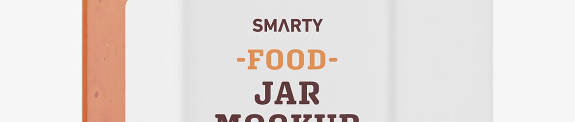 Ajvar sauce jar mockup