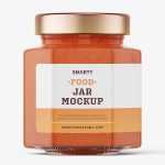 Ajvar sauce jar mockup