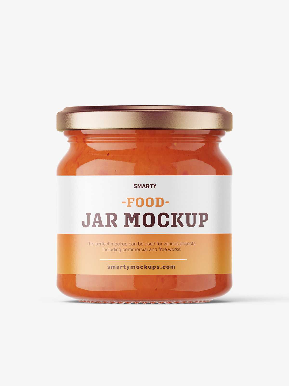 Ajvar sauce jar mockup