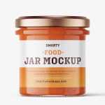 Ajvar sauce jar mockup