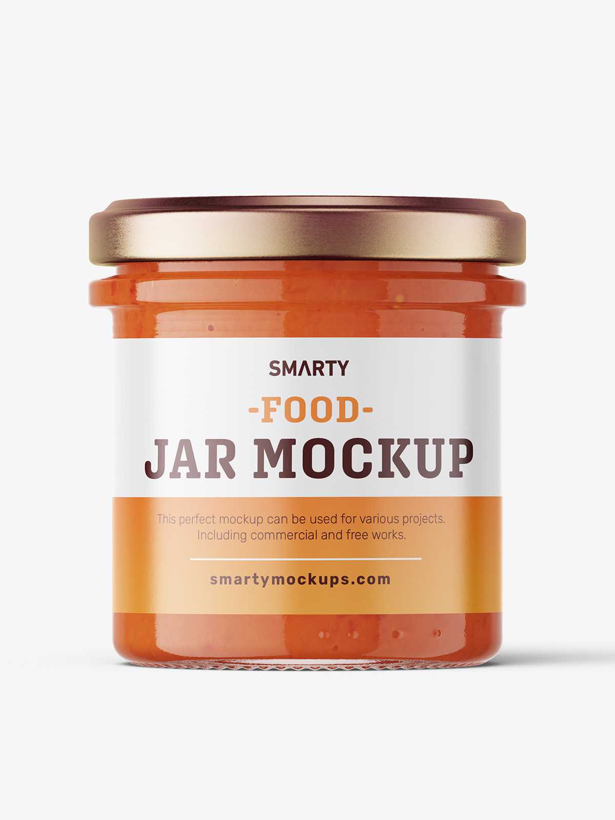 Ajvar sauce jar mockup
