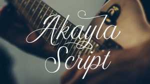 Akayla Script Font › Fontesk
