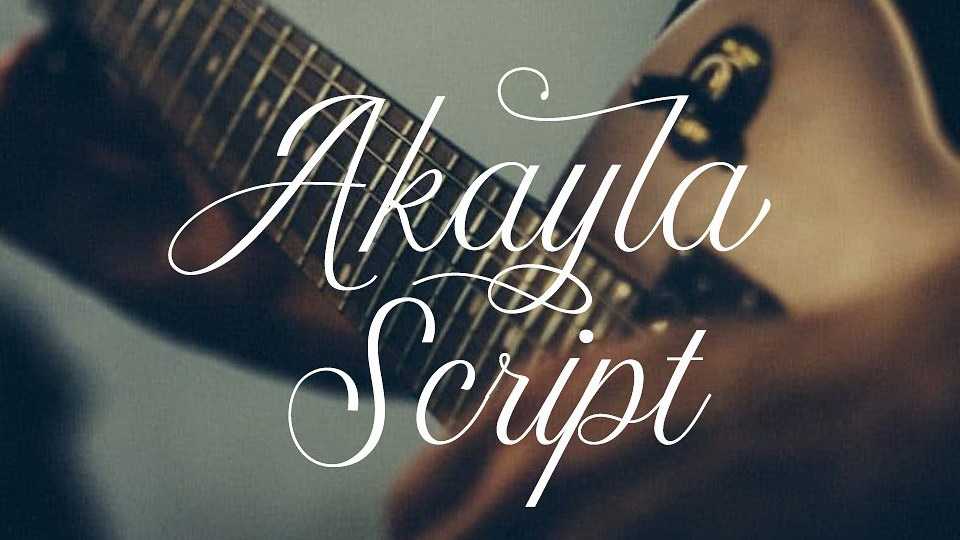 Akayla Script Font › Fontesk