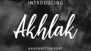 Akhlak Font › Fontesk