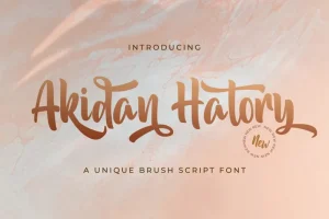 Akidan Hatory Script Font