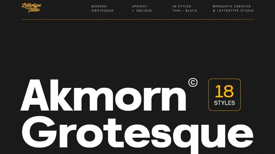Akmorn Grotesque Font › Fontesk