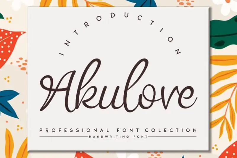 Akulove Script Font