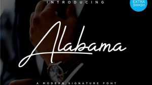 Alabama Script Font › Fontesk