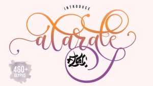 Alarate Script Font › Fontesk