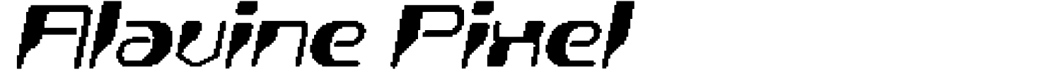 Alavine Pixel Font