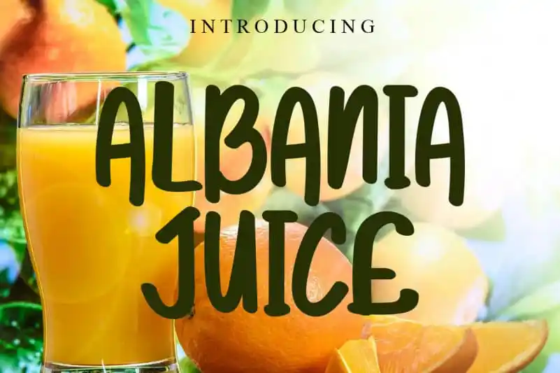 Albania Juce Display Font