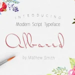 Albared Script Font - Fonte Grátis Albared Script Font