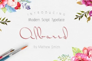 Albared Script Font