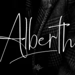 Alberth Signature Font
