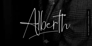 Alberth Signature Font