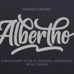 Albertho Script Font