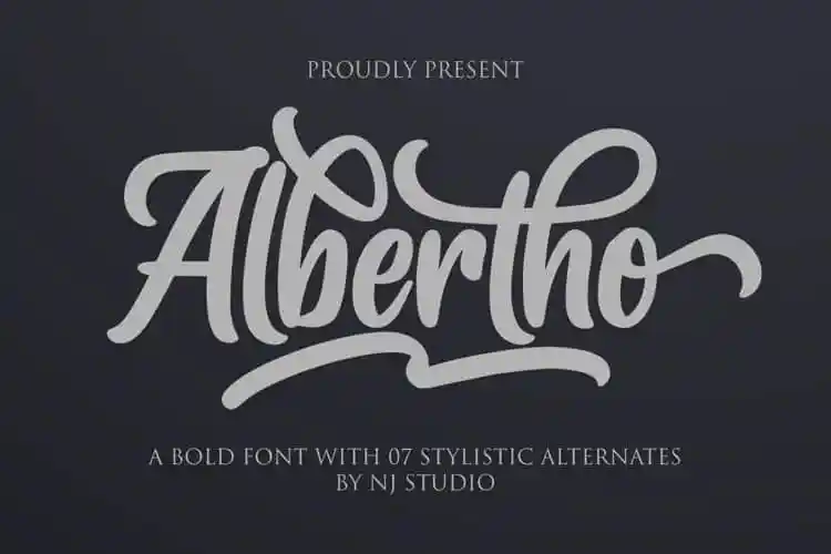 Albertho Script Font