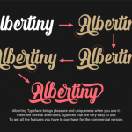 Albertiny Calligraphy Font