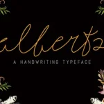 Alberts Script Font