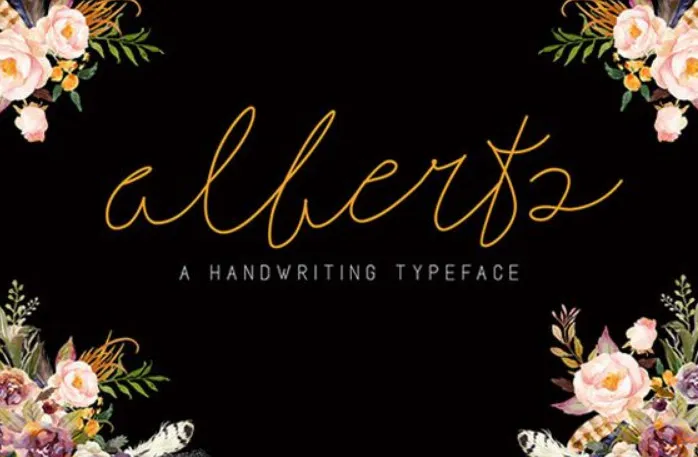 Alberts Script Font