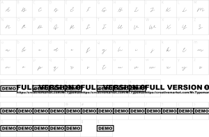 Mapa de caracteres da fonte Albiol Font