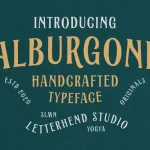Alburgone Display Font