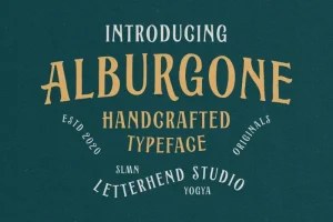 Alburgone Display Font