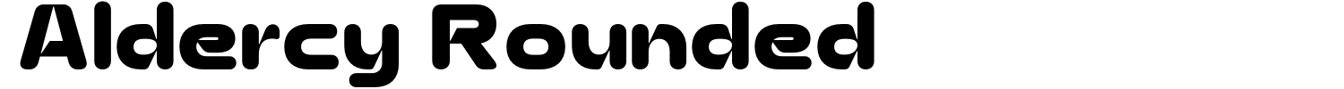 Aldercy Rounded Font