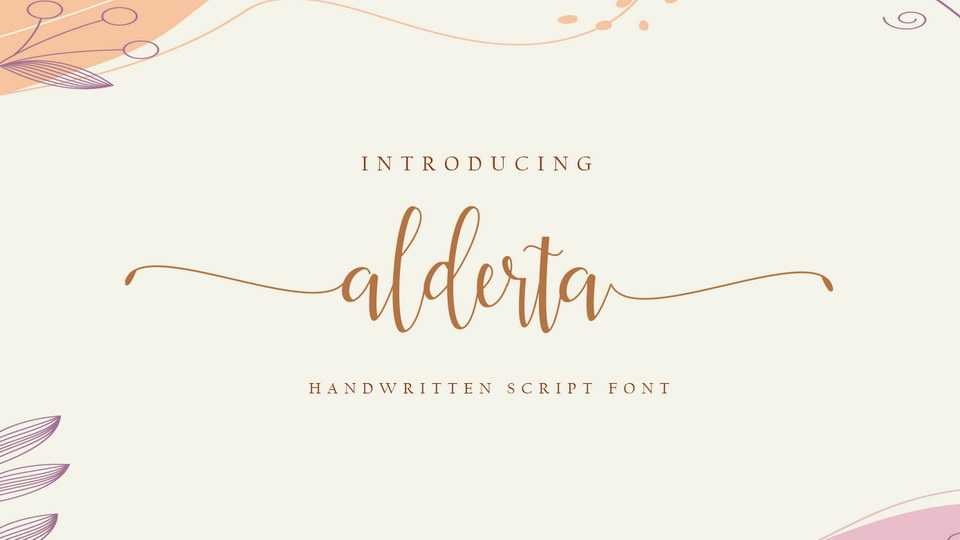 Alderta Script Font › Fontesk
