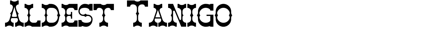 Aldest Tanigo Font