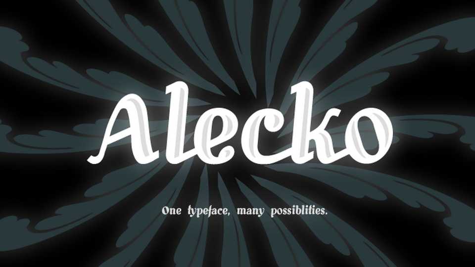 Alecko Font Family › Fontesk