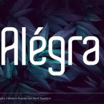 Alégra Sans Serif Font