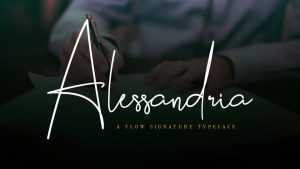 Alessandria Script Font › Fontesk