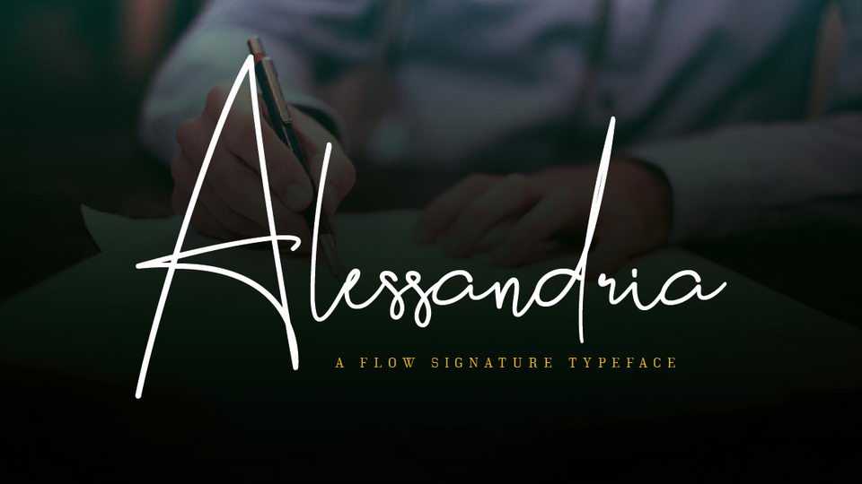 Alessandria Script Font › Fontesk