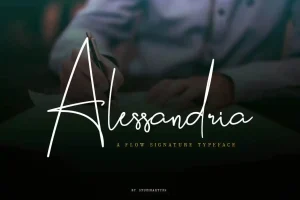 Alessandria Signature Font