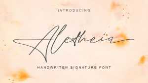 Aletheia Script Font › Fontesk