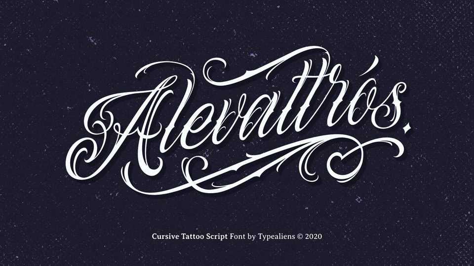 Alevattros Script Font › Fontesk