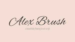 Alex Brush Font › Fontesk