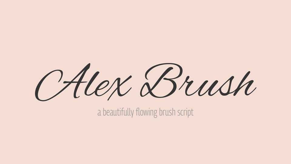 Alex Brush Font › Fontesk