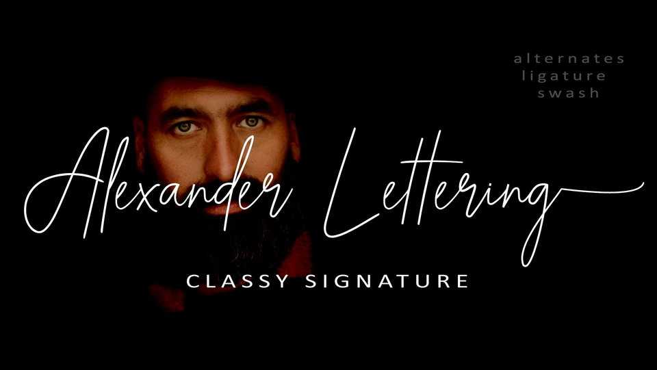 Alexander Lettering Font › Fontesk