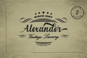 Alexander Script Font