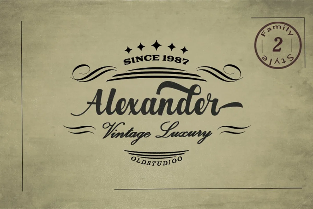 Alexander Script Font