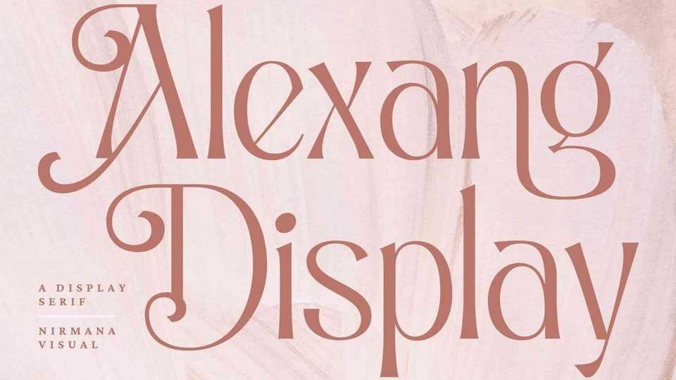 Alexang Display Font › Fontesk
